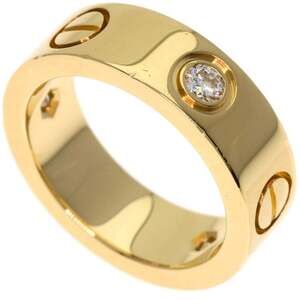 CARTIER Authentic 18k Gold Diamond Love Ring #46